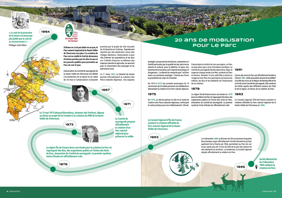 relookage d'un magazine pour le parc national régional de la haute vallée de chevreuse
